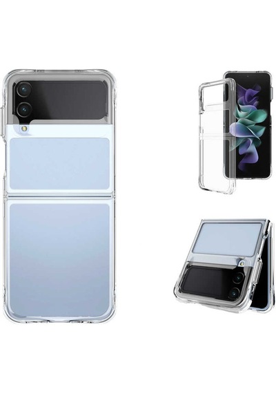 Galaxy Z Flip 4 Kilif Zore Vonn Seffaf Sert Silikon Kilif 559771673