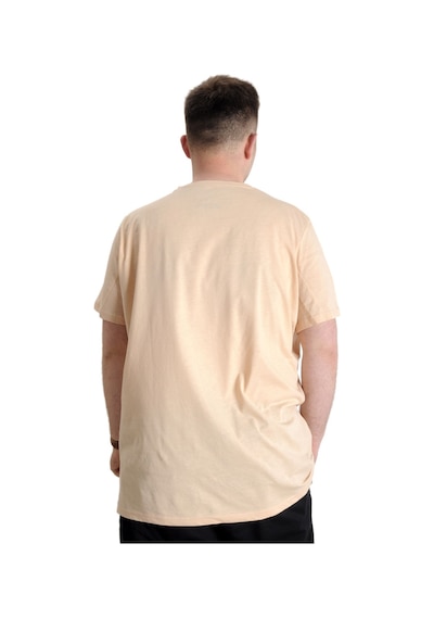 Mode Xl Büyük Beden Erkek Tshirt Bisiklet Yaka Basic 20031 Bej 001