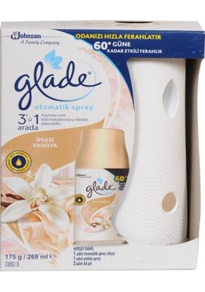 GLADE OTOMATİK SPREY İPEKSİ VANİLYA MAKİNE + YEDEK 269 ML