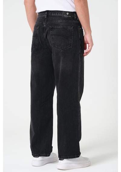 Barmore Super Baggy Fit Jean Unisex Siyah