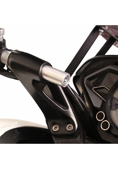 GP Kompozit Bajaj Pulsar NS 200 2011-2024 Uyumlu Telefon / Navigasyon Tutucu Gri