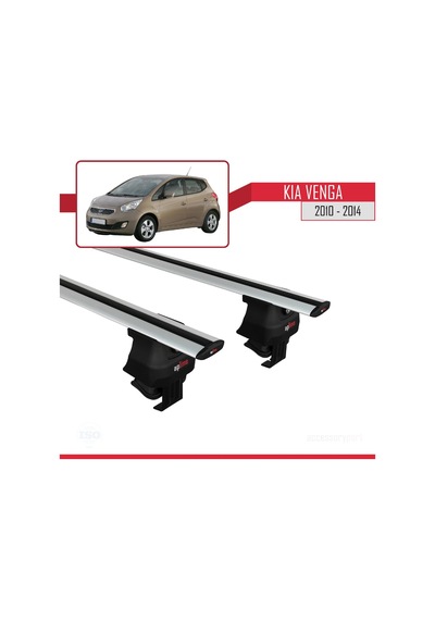 Kia Venga 2010-2014 Arası İle Uyumlu Ace-4 Ara Atkı Tavan Barı Gri