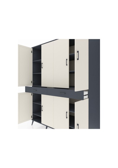 Kronos Gardrop 10 Raflı 2 Çekmeceli 8 Kapaklı 176x59x221 Antrasit-aytaşı/antrasit Aytaşı/antrasit Kronos Gardrop 10 Raflı 2 Çekmeceli 8 Kapaklı 176x59x221 Antrasit-aytaşı/antrasit Aytaşı/antrasit