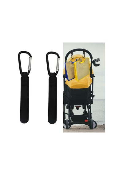 Suntek 2 X Puset Kancası Kayışı Buggy Mommy Siyahı Için