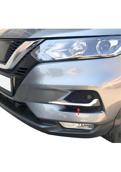 Ebal Otomotiv Nissan Qashqai Krom Sis Far Çerçevesi 2 Parça 2017 ve üzeri