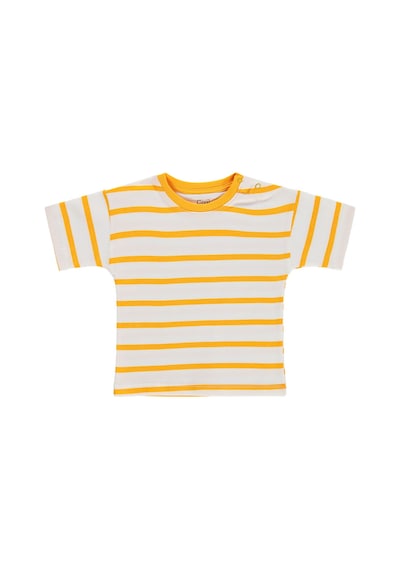 Civil Baby Çizgili 6-18 Ay Tişört - Hardal