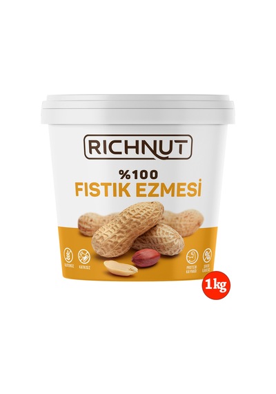 2 Kg Fıstık Ezmesi 1 Kg Çikolatalı, 1 Kg Sade