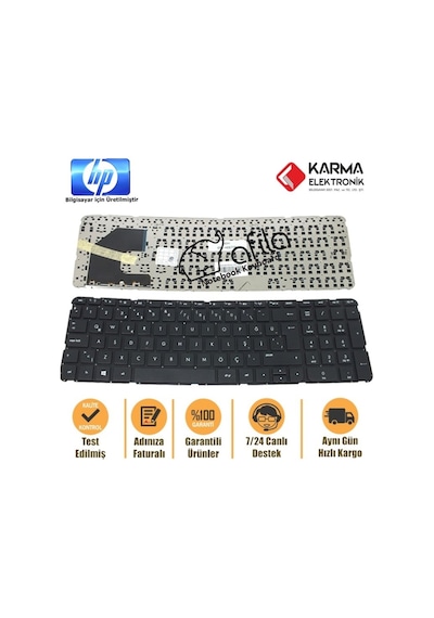 HP Uyumlu 15-B052Er 15-B052Sf 15-B052Sr 15-B043Ep Notebook Klavyesi / Tr - 541602183
