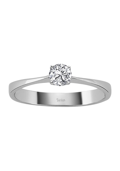 Sirius D Renk 0,27 Karat Pırlanta Tektaş Yüzük 0817R0028