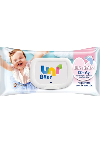 Uni Baby Ilk Adım Islak Mendil 52'Li X 12 Adet