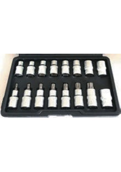 Nttools Ncset83 16 Parça 1/2 Torx & E Tipi Torx Lokma Seti