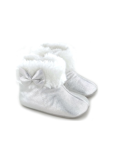 Funny Baby Lastikli İlk Adım Ayakkabı 7087 Gümüş