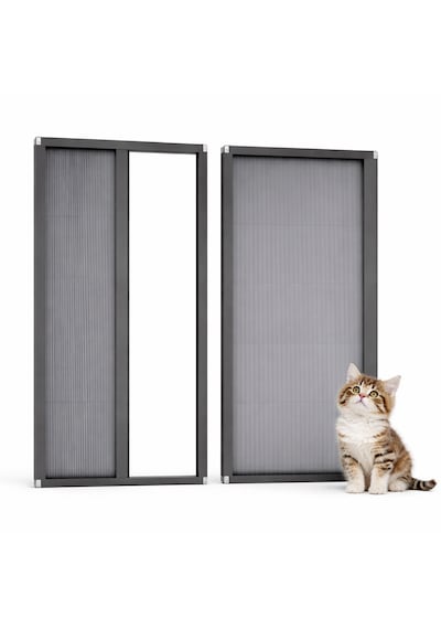 Akordiyon Kapı Kedi Sinekliği En:0-100 Cm X Boy:0-220 Cm Demir, Ahşap,pimapen,alüminyum Uyumlu Çok Renkli
