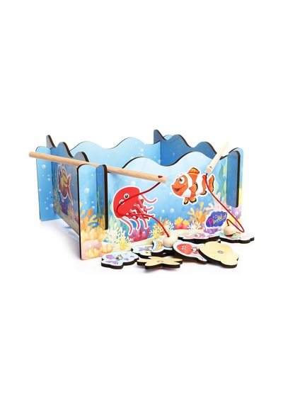 Playwood Ahşap Manyetik Tutmalı Balık Oyunu
