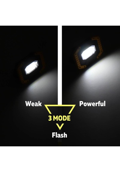 20w Usb Şarjlı Portatif Spot Cob Led Işık Powerbank 3 Mod 2000lm