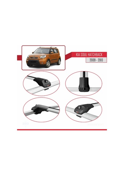 Kia Soul Am Hb 2009-2013 Arası İle Uyumlu Ace-1 Ara Atkı Tavan