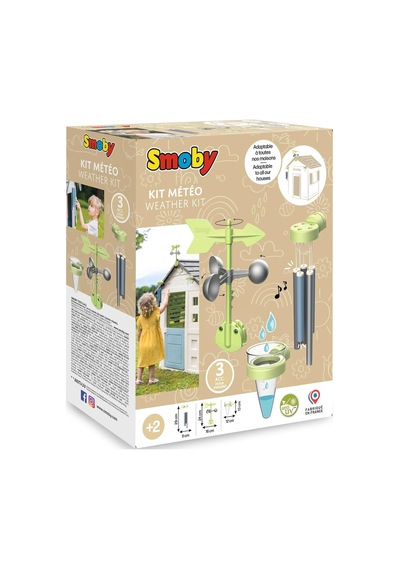 Smoby - Meteo Kiti - Girouette Anemometre Ve Yağmur Ölçer - 2 Yaşından Büyük Çocuklar İçin - 7600810922 Çok Renkli