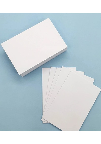 Beyaz Kartvizit Boş Baskısız 210 Gr Kalın Kart 5x8 Cm 400 Adet