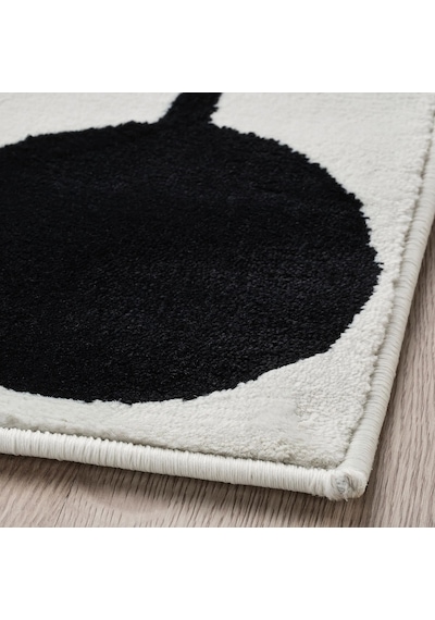 Ikea Vandplats Halı 100 X 133 Cm Beyaz - Siyah