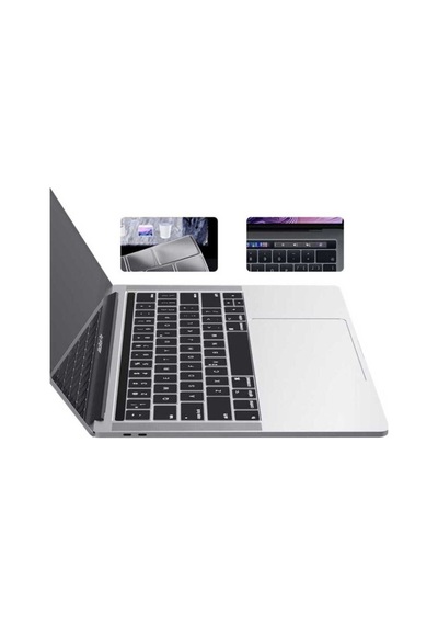 Apple Uyumlu MacBook 15.4' Pro A1286 Retina Zore Klavye Koruyucu Şeffaf Silikon Ped