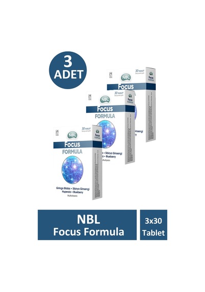 Nbl Focus Formula 30 Tablet 3 Adet