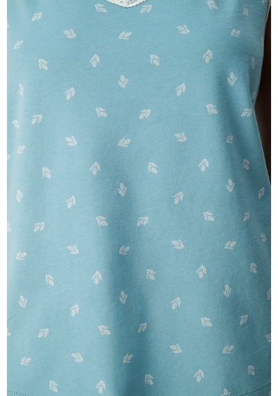 Penti Mavi Aqua Pamuklu Şortlu Pijama Takımı