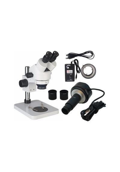 Binoküler Stereo Zum Mikroskop 5Mp Usb Kamera Halka Led