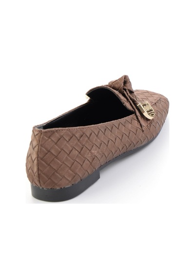Bambi Kahve Kadın Loafer Ayakkabı K01641022471 Kahve