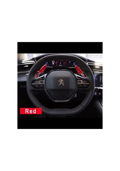 Peugeot 3008 F1 Direksiyon Kırmızı Kulakçık Aksesuar 2017-2024