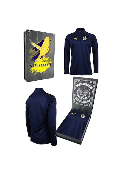 Fenerium Fenerbahçe 23/24 Yarım Fermuar Çocuk Sweat Ahşap Kutulu 001