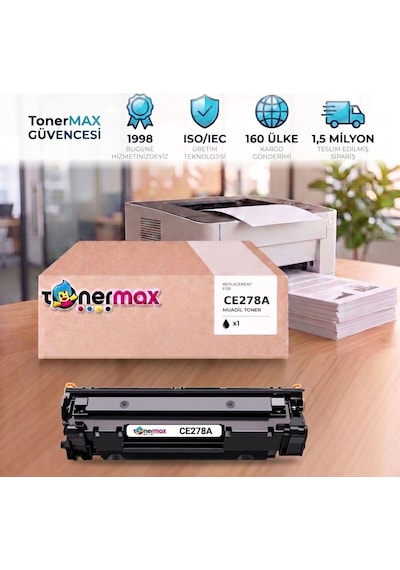 Hp Laserjet Pro M1536dnf Muadil Toner Çipli Ce278a 4'lü 2.100 Sayfa
