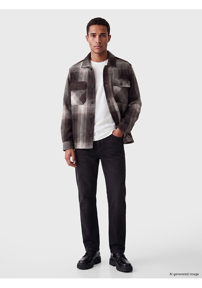 Lcw Vision Kahverengi Regular Fit Ekose Erkek Gömlek Ceket