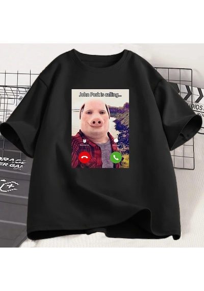 Startmore John Domuz Arıyor T Shirt Komik Grafik Tee Üst Boy Pamuk Mizah Domuz Meme Tasarım Erkek Giysi Siyah Startmore John Domuz Arıyor T Shirt Komik Grafik Tee Üst Boy Pamuk Mizah Domuz Meme Tasarım Erkek Giysi Siyah