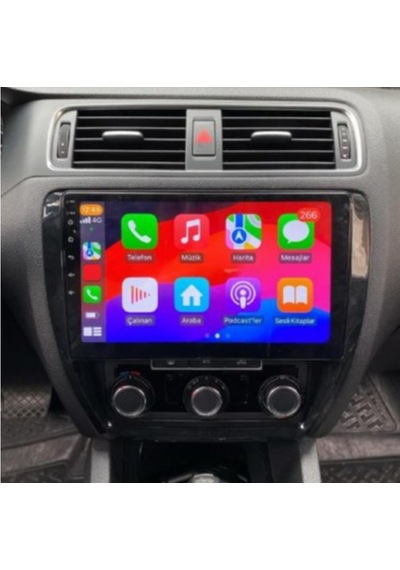 Foxus Wolkswagen Vw Jetta 2012 4gb Ram 64gb Hafıza Android Dokunmatik Ekran Oto Teyp - Carplay Wifi Gps Bluetooth Kamera Destekli Oem Netflix