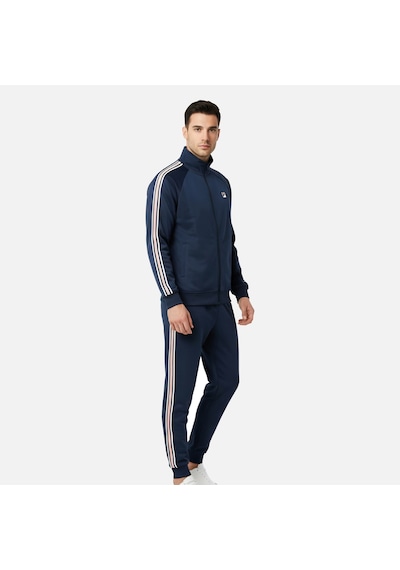 Lacivert Fila Erkek Günlük Eşofman Üstü Biella Taped Pique Track Jacket Fam1093.50004 Lacivert
