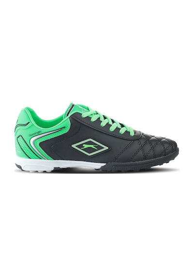 Slazenger HUGO HS Erkek Halı Saha Siyah - Yeşil Futbol Ayakkabısı