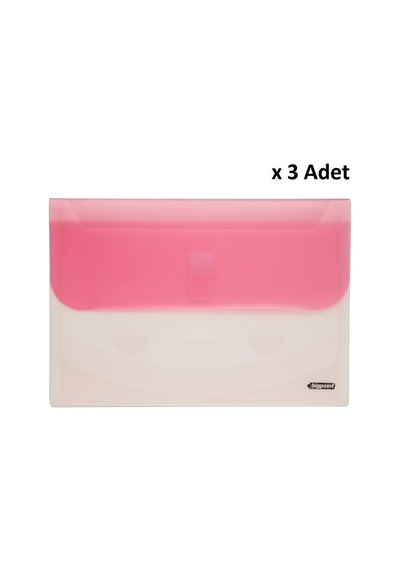 Bigpoint Kademeli Dosya 4 Cepli A4 Kırmızı X 3 Adet Diğer
