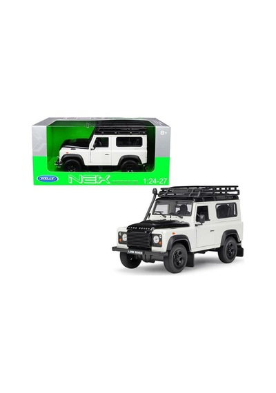 Welly Land Rover Defender 1/24 Beyaz Model Araba