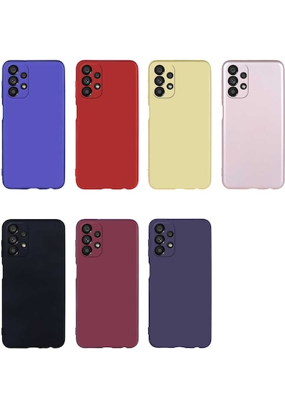 Zore Galaxy Uyumlu A23 Kılıf Premier Silikon Kapak - Kırmızı Kirmizi