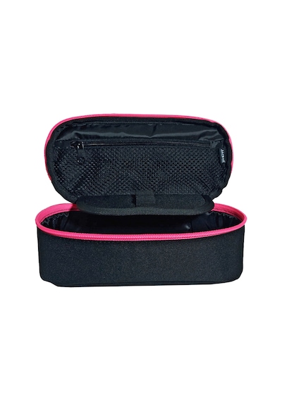 Jacbag Oval Xl Kalem Kutusu Oval Xl-siyah-pembe renkli