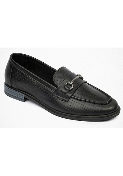 Greyder 59017 Zn Deri Comfort Casual Kadın Ayakkabı Siyah