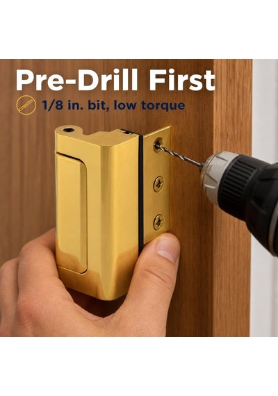 Defender Security U 11442 Kapı Takviye Kilidi - Evinize Ekstra, Yüksek Güvenlik Katın Ve İzinsiz Girişi Önleyin - 7,62 Cm Durdurma, Alüminyum Yapı Altın Ve Çok Renkli Defender Security U 11442 Kapı Takviye Kilidi - Evinize Ekstra, Yüksek Güvenlik Katın Ve İzinsiz Girişi Önleyin - 7,62 Cm Durdurma, Alüminyum Yapı Altın Ve Çok Renkli