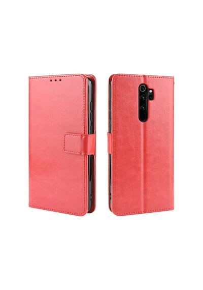 Newface - 142 - Xiaomi Redmi Note 8 Pro Kılıf Trend S Plus Kapaklı Kılıf - Zero-hls - - Kırmızı