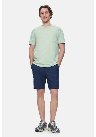 Ucla Caleb Duman Yeşili Bisiklet Yaka Cepli Standard Fit Erkek Tshirt Duman Yeşili Yeşil