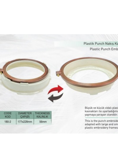 Nurge Plastik Punch Kasnağı (TAKIM) - Panç Nakış Kasnağı