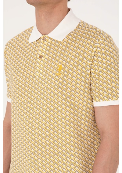 U.S. Polo Assn. Erkek Regular Fit Açık Haki Polo Yaka Tişört 50311937-VR183