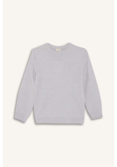 Defacto Regular Fit Basic Kazak Erkek Çocuk F4731a825augr184 Gri-gr184