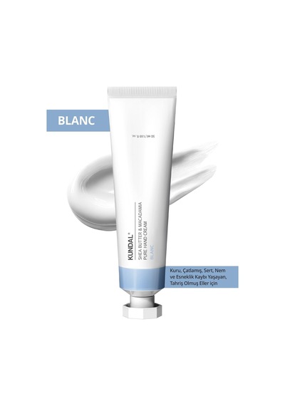 Yoğun Nem Veren Besleyici El Kremi Kundal Shea Butter & Macadamia Pure Hand Cream 50ml Blanc