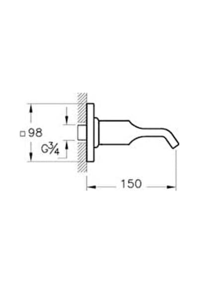 VitrA Suit U A4249223 Çıkış Ucu Altın