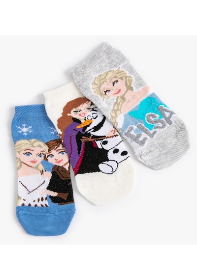 Koton 3'lü Frozen Baskılı Çorap Seti Lisanslı Multıcolor 4skg80061aa